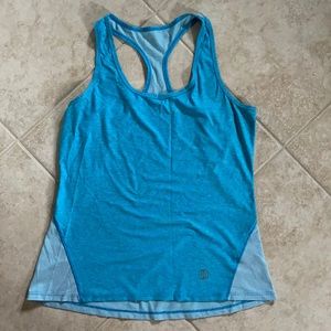 Blue razor back runner’s tank